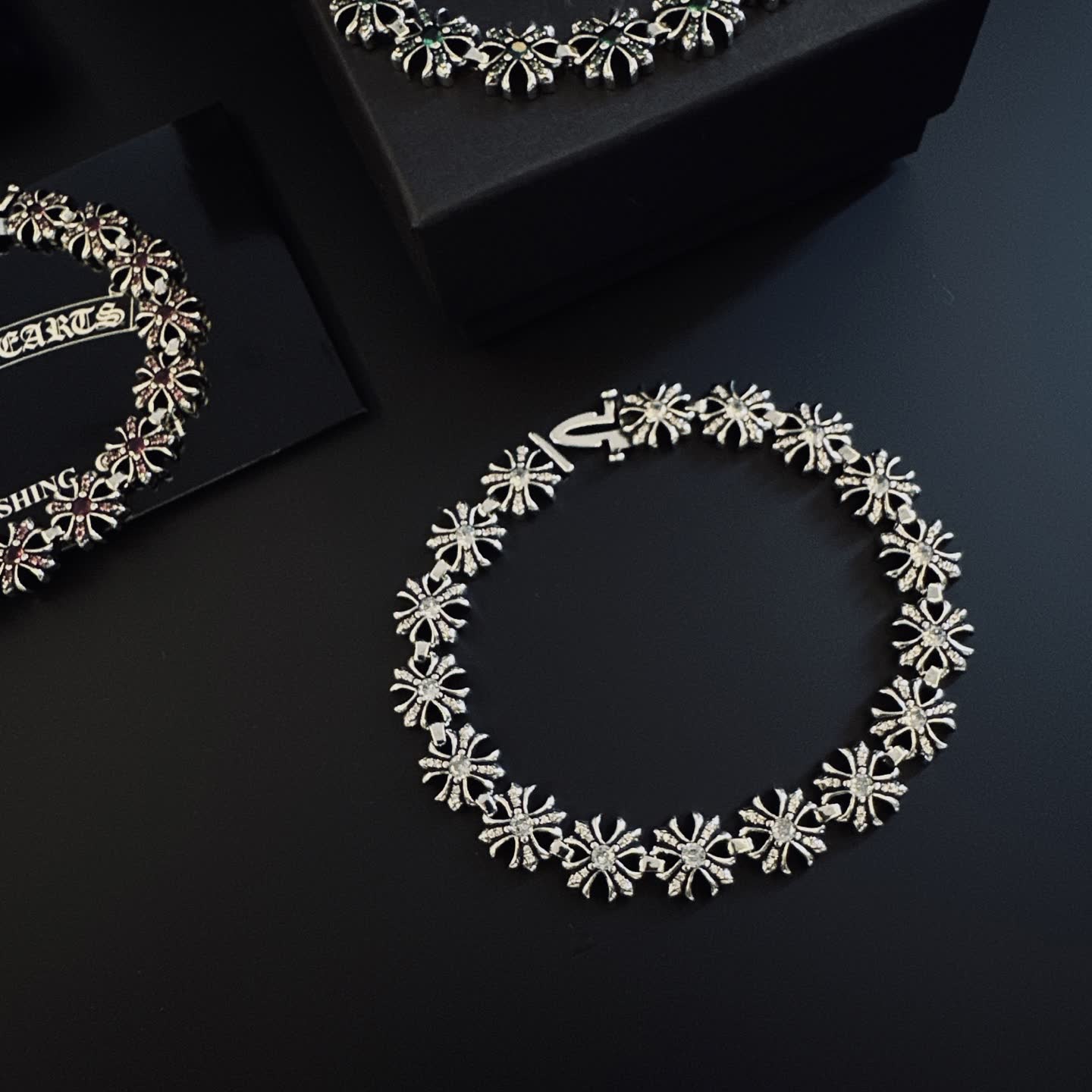 Chrome Hearts Silver Flower Bracelet